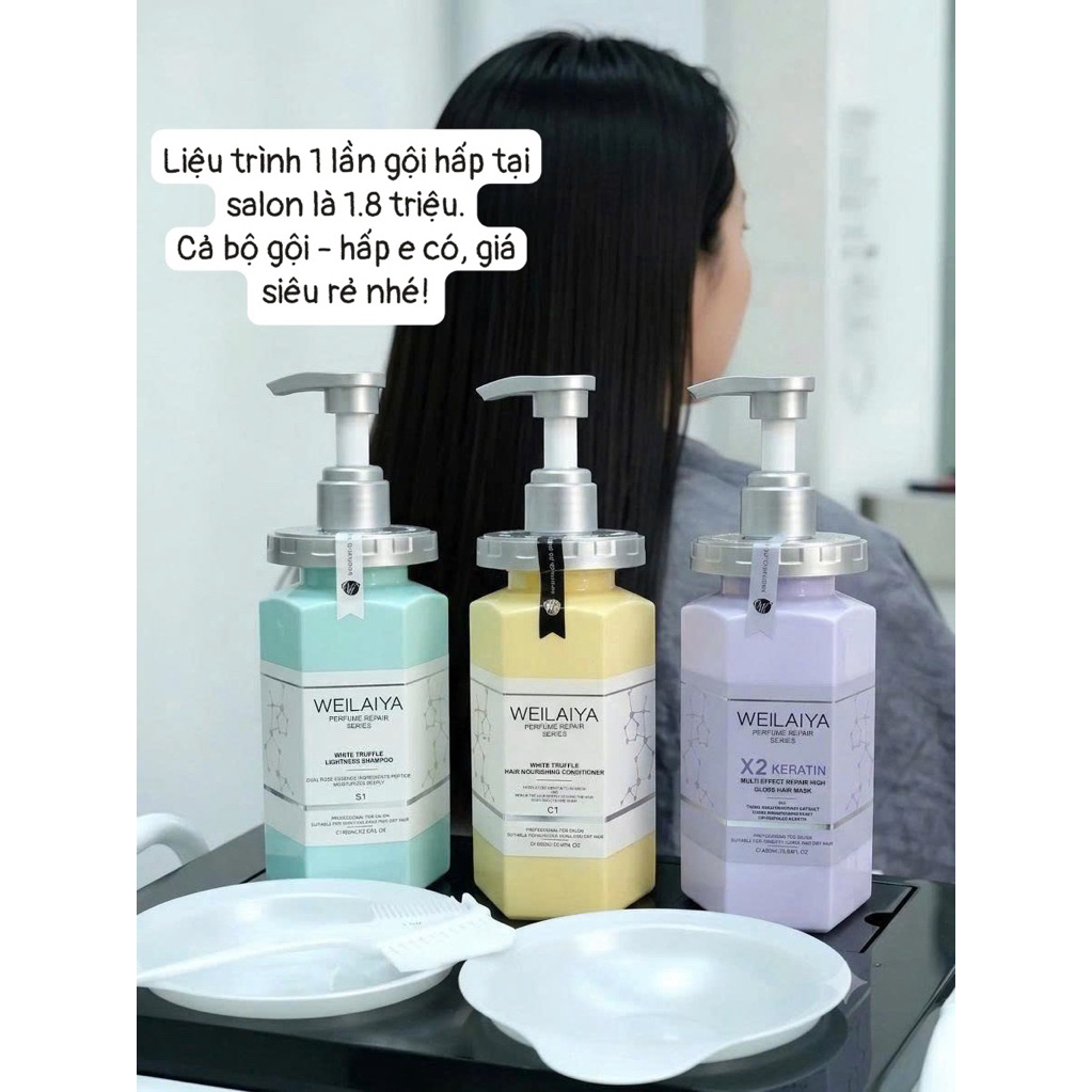 Dầu Gội nấm đa tầng hương Weilaiya White Truffle  450ml Cao Cấp - Sản phẩm chính hãng