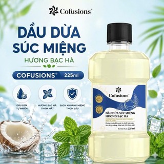 Dầu Dừa Súc Miệng Vietcoco Hương Bạc Hà Không Chứa Cồn 225ml