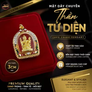 Mặt Dây Chuyền Tứ Diện 3cm – Vàng 5K Bền Đẹp
