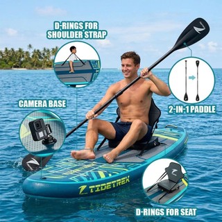 VORTEX - Thuyền SUP câu cá kèm ghế ngồi - 73A - TIDETREK - Thuyền SUP / Ván chèo đứng bơm hơi