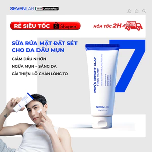 Sữa rửa mặt ngừa mụn nam giới SEVENLAB 100gr giúp sáng da, làm sạch dầu nhờn, sạch lỗ chân lông