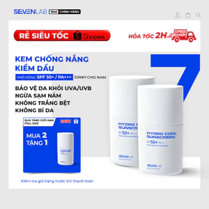 Kem chống nắng nam SEVENLAB kiềm dầu bảo vệ da SPF50+ PA+++ không nâng tone, không bí da 30g