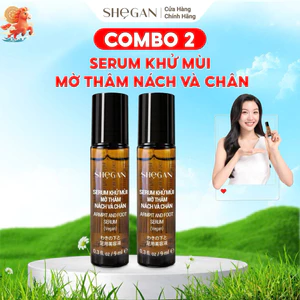 Combo 2 Chai Serum Khử Mùi Mờ Thâm Nách Và Chân SHeGAN 9ml - Lăn Khử Mùi, Giảm Mùi, Phù Hợp Cho Mẹ Bầu, Mẹ Bỉm