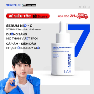 Serum dưỡng trắng da mặt nam giới Nio-Vitamin C SEVENLAB dưỡng sáng mờ thâm vượt trội 30g
