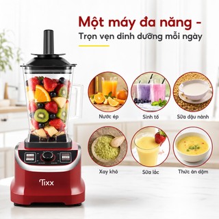 TIXX Máy Xay Sinh Tố 2L Động cơ 480W dao inox 304 đa năng Không cần lọc bã