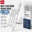 Bút Chì Tự Động Deli 0.5mm 0.7mm Trắng Không Rung Đầu, Không Gãy Ngòi, Bấm Mượt, Học Sinh Văn Phòng
