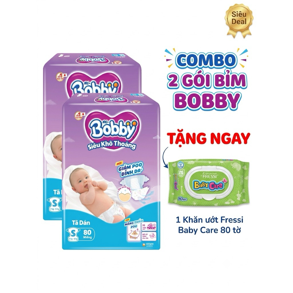 TÃ DÁN BOBBY SIÊU KHÔ THOÁNG - SUPER JUMBO S80 / M76