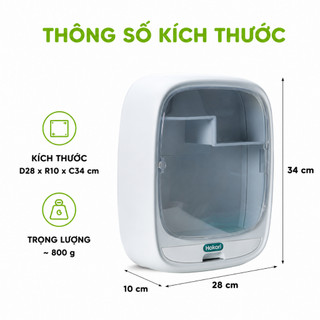 Hộp Đựng Giấy Vệ Sinh Treo Tường Hokori GD85 - Hộp Đựng Khăn Giấy Nhà Tắm Chống Bụi Chống Ẩm Bền Đẹp