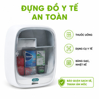 Hộp Đựng Giấy Vệ Sinh Treo Tường Hokori GD85 - Hộp Đựng Khăn Giấy Nhà Tắm Chống Bụi Chống Ẩm Bền Đẹp