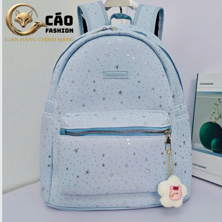 Balo đi học Nam -Nữ in sao full cặp ( tặng cham) balo CÁO FASHION đựng sách vở và laptop,balo đi học,balo du lịch yt90 – 7