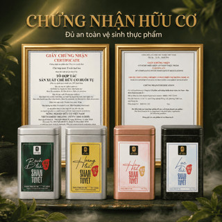 Bạch Trà Shan Tuyết Cổ Thụ Thượng Hạng An Nam - Búp Chè Tuyết Cổ Cực Phẩm Hộp Thiếc 50g Organic Tốt Cho Sức Khỏe
