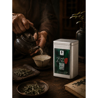 Bạch Trà Shan Tuyết Cổ Thụ Thượng Hạng An Nam - Búp Chè Tuyết Cổ Cực Phẩm Hộp Thiếc 50g Organic Tốt Cho Sức Khỏe