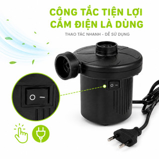 Bơm Điện Mini Hút Thổi Hai Chiều Đa Năng Kèm Ba Đầu GD88 - Máy Bơm Hơi Điện Mini Công Suất 50W