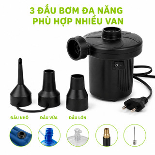 Bơm Điện Mini Hút Thổi Hai Chiều Đa Năng Kèm Ba Đầu GD88 - Máy Bơm Hơi Điện Mini Công Suất 50W