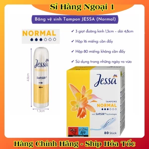 Băng vệ sinh Tampon Jessa 3 giọt normal hộp 80 chiếc Hàng nội địa Đức