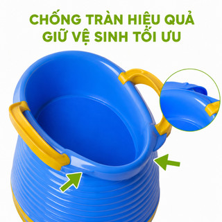Bô Vệ Sinh Trẻ Em Việt Nhật Có Nắp Đậy Chống Mùi GD97 - Bô Nhựa Vệ Sinh Cho Bé Có Tay Cầm Nắp Kín