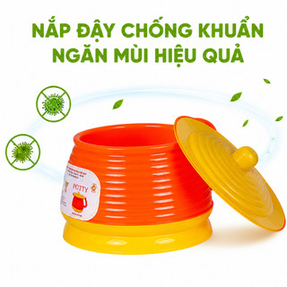 Bô Vệ Sinh Trẻ Em Việt Nhật Có Nắp Đậy Chống Mùi GD97 - Bô Nhựa Vệ Sinh Cho Bé Có Tay Cầm Nắp Kín