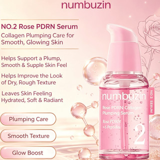 Serum numbuzin No.2 30ml/Rose PDRN Collagen Plumping Serum căng bóng da