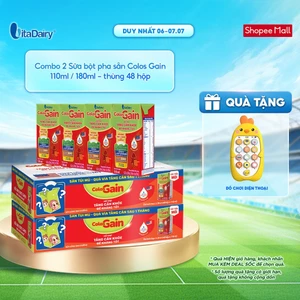 Sữa uống dinh dưỡng Colos Gain 110ml/180ml - Hỗ trợ tăng cân, giúp tăng cường đề kháng