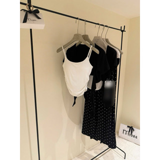 Set 3 Món: Áo 2 Dây + Cardigan + Quần Chấm Bi QC