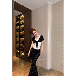 Set 3 Món: Áo 2 Dây + Cardigan + Quần Chấm Bi QC