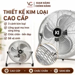 Quạt năng lượng mặt trời,quạt tích điện dạng nằm VINCENT LED,12 chế độ gió,3 cánh kim loại, hiển thị % pin, sạc USB 5V — ảnh 5
