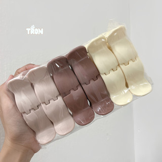 Set 12 Kẹp Tóc Càng Cua 3 Răng 5 Răng Tạo Xoăn Nhẹ Phong Cách Hàn Quốc - Tròn Store