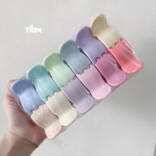 Set 12 Kẹp Tóc Càng Cua 3 Răng 5 Răng Tạo Xoăn Nhẹ Phong Cách Hàn Quốc - Tròn Store