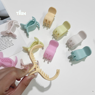 Set 12 Kẹp Tóc Càng Cua 3 Răng 5 Răng Tạo Xoăn Nhẹ Phong Cách Hàn Quốc - Tròn Store