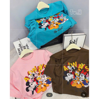 PHẠM THÙY SHOP: ÁO PHÔNG IN HÌNH MICKEY ALWAYS DÁNG RỘNG ẢNH THẬT PHÍA CUỐI