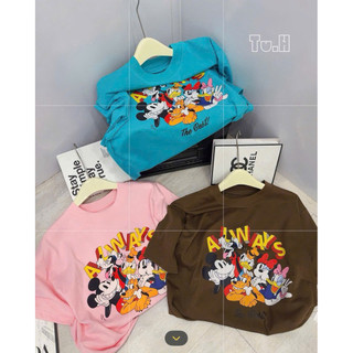 PHẠM THÙY SHOP: ÁO PHÔNG IN HÌNH MICKEY ALWAYS DÁNG RỘNG ẢNH THẬT PHÍA CUỐI