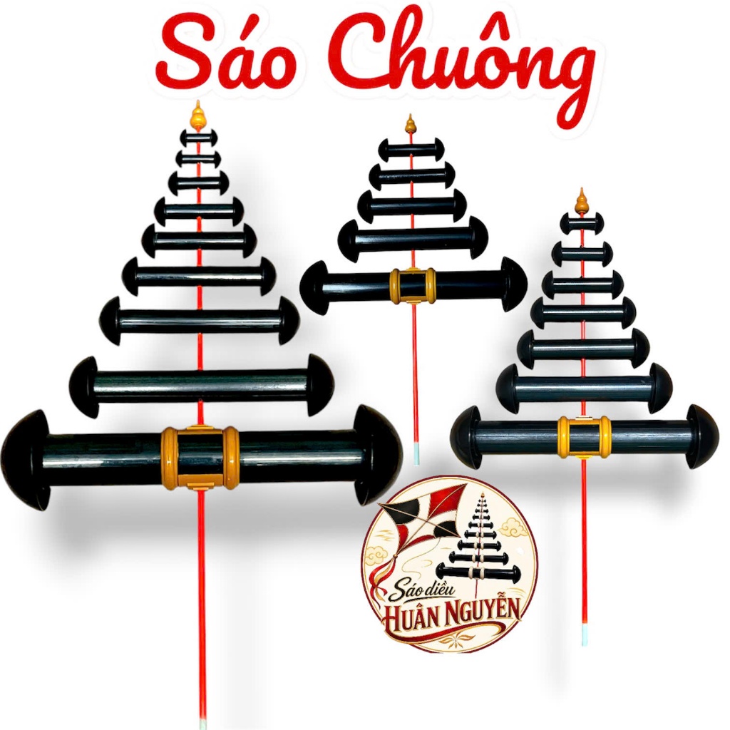 sáo diều chuông chùa, chuông nhà thờ d27- d60 siêu nhẹ chống đâm bổ