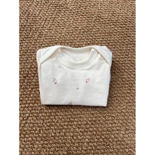 Bodysuit  dài tay chất liệu cotton xinh mềm mịn cho bé trai bé gái