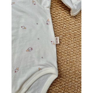 Bodysuit  dài tay chất liệu cotton xinh mềm mịn cho bé trai bé gái