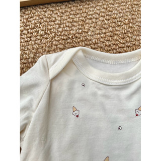 Bodysuit  dài tay chất liệu cotton xinh mềm mịn cho bé trai bé gái