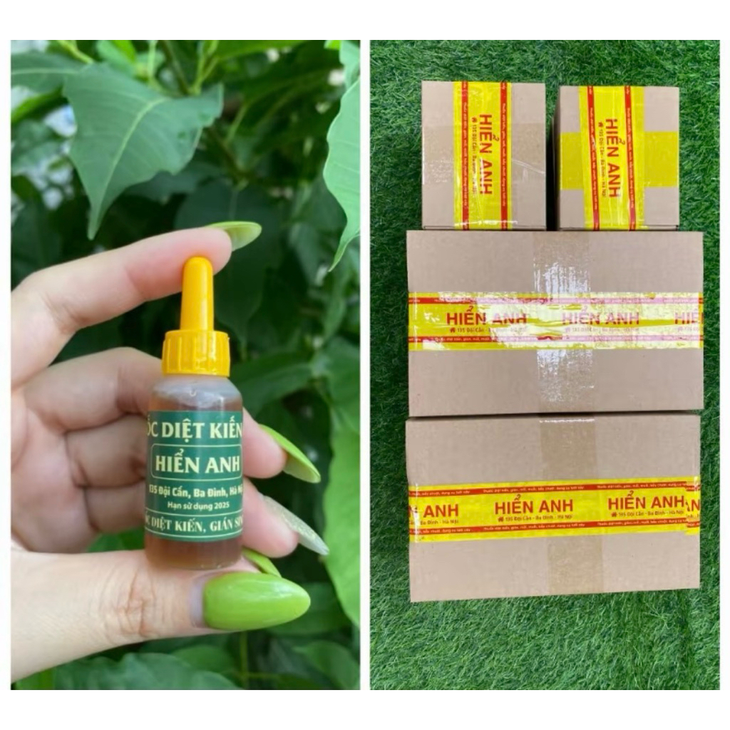 Combo 10 lọ nhỏ kiến gián sinh học Hiển Anh, giệt kiến gián tận gốc, an toàn