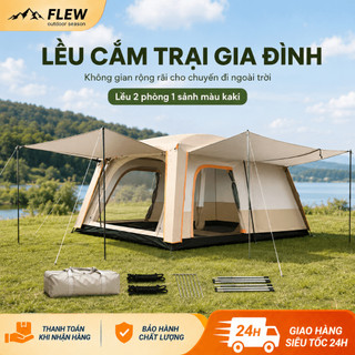 Lều Cắm Trại Gia Đình 2 Phòng 1 Sinh Hoạt, Không Gian Rộng, Riêng Tư Cho Chuyến Đi Qua Đêm