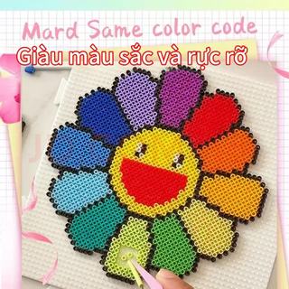 【2.66mm】 Bộ dụng cụ tự làm đồ chơi bằng hạt Perler cao cấp, nhiều màu sắc, bao gồm bàn ủi