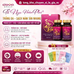 Tố Ngọc Hoàn Plus+ Trắng Da - Sạch Nám Tàn Nhang - Tăng [V1-V3] - Hộp 60 Viên
