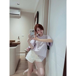 Áo Thun Nữ Hình Shin Màu Tím Form Rộng QCCC Cao Cấp