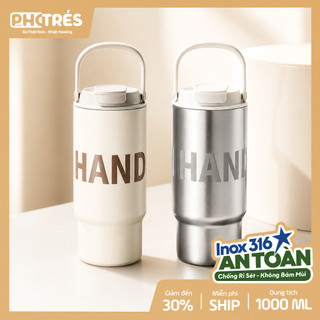 [Inox 316] Bình Nước Giữ Nhiệt 1000ml Photres Giữ Nóng Lạnh 24H Cốc Giữ Nhiệt Văn Phòng Có Quai Xách