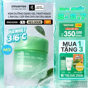 Kem dưỡng dạng gel INNISFREE Panthenol Gel Cream làm dịu cấp ẩm cho da dầu mụn