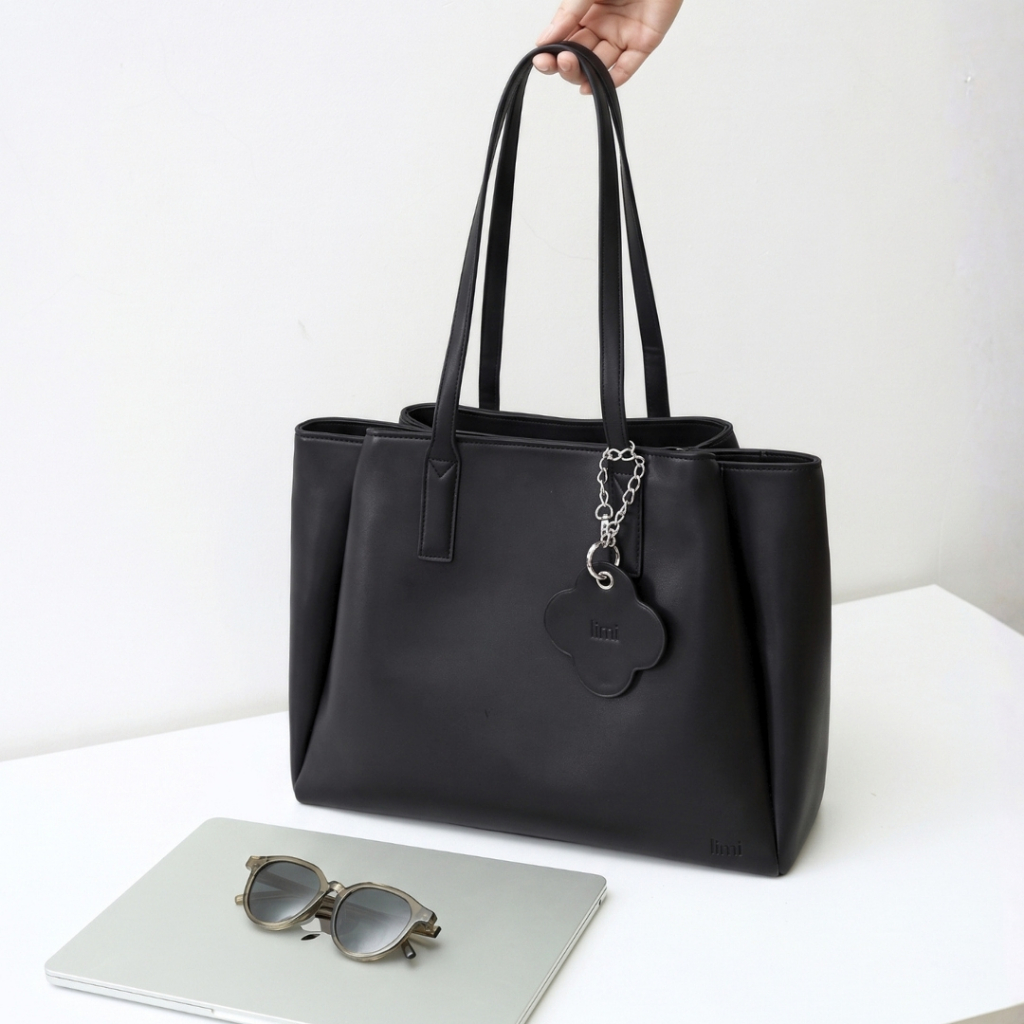 Túi xách công sở nữ da LIMI (3 màu) đựng laptop 15.6 tote da size lớn LAURA | BigBuy360 - bigbuy360.vn