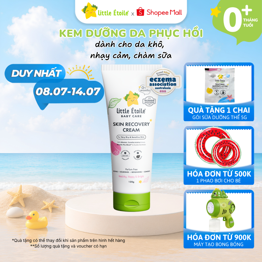 Kem dưỡng da Little Étoile Baby Care Úc phục hồi cho da khô-nhạy cảm của bé