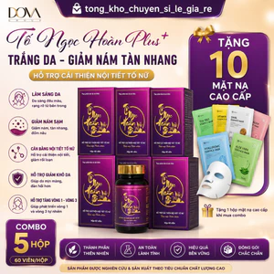 5 hôp Tố Ngọc Hoàn Plus + - tặng 10 mặt nạ cao cấp