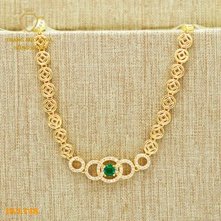 Lắc Tay Kim Tiền Nữ Đính Đá Xi Mạ Vàng 24K Cao Cấp - Trang Sức Hava - HVLT49