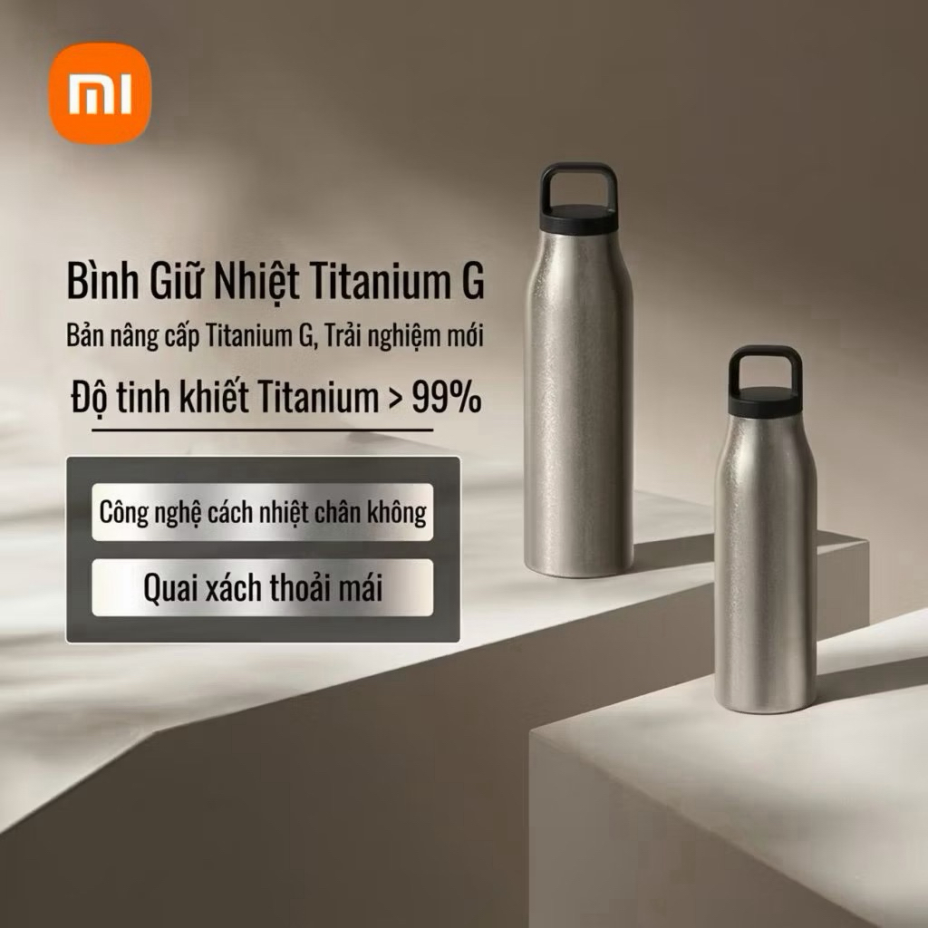 Bình Giữ Nhiệt 450ml Mijia Pure Titanium CUP G – Giữ Nhiệt 6-12h – Nắp Uống Trực Tiếp Cao Cấp | BigBuy360 - bigbuy360.vn
