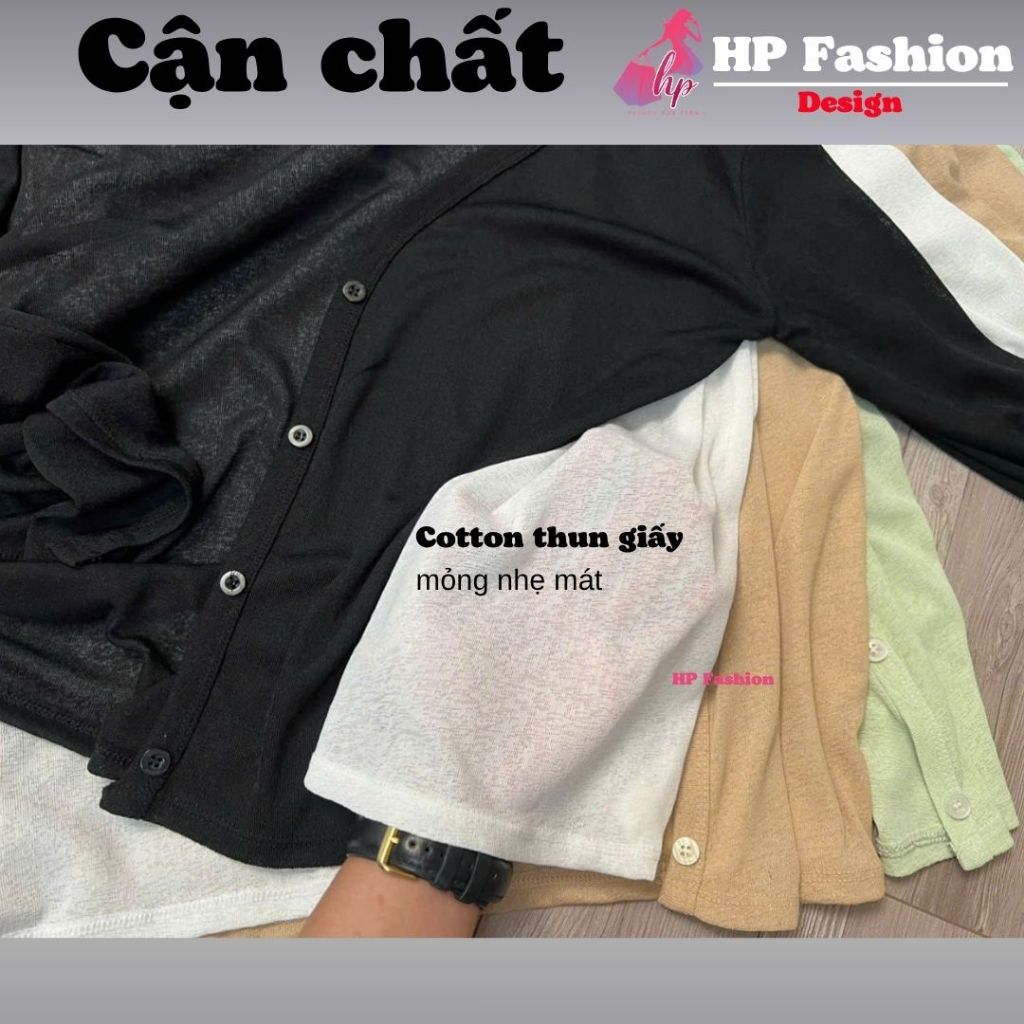 Áo khoác cardigan MỎNG NHẸ MÁT TRƠN 4 CÚC dáng dài ,áo phối kiểu mặc bên ngoài nữ tay dài vải cotton giấy A13 | BigBuy360 - bigbuy360.vn