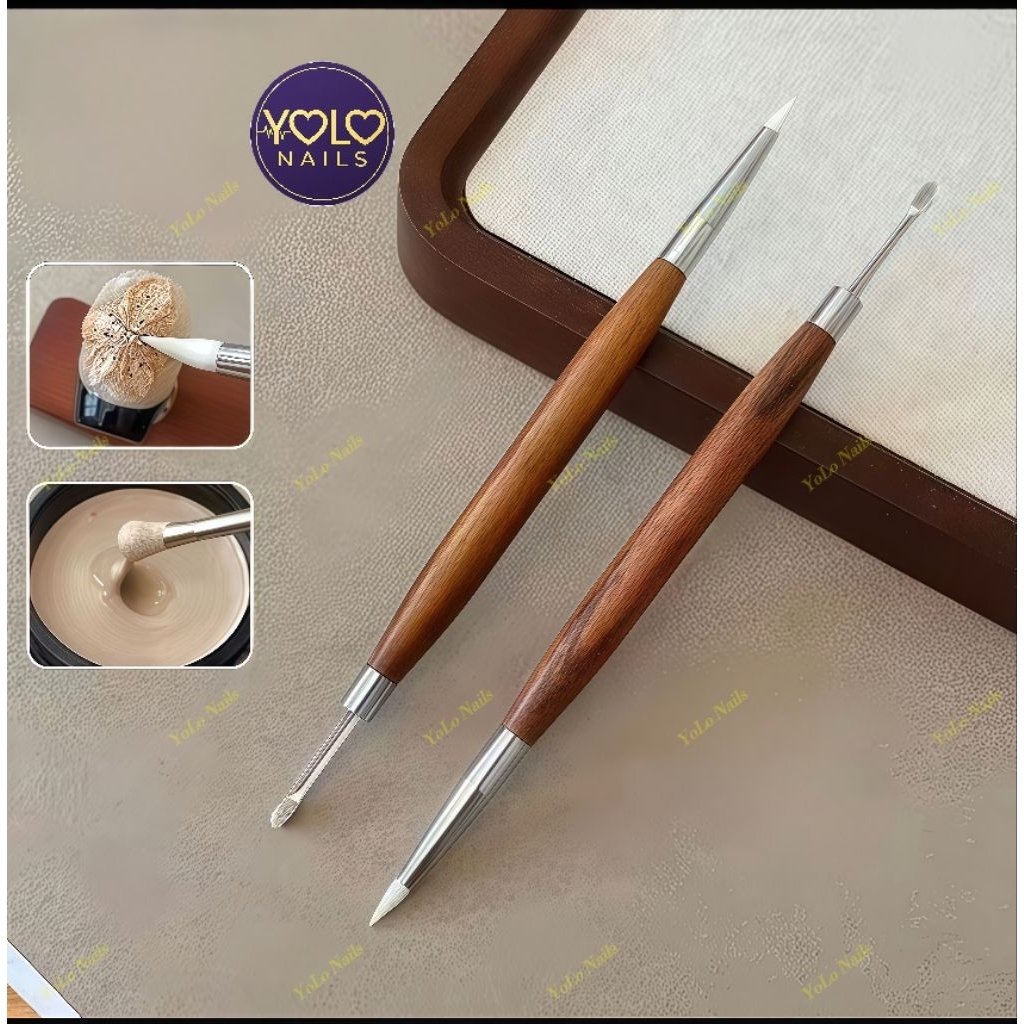 Cây Gỗ Nặn Hoa Gel 2 Đầu Mới Dễ Thao Tác Giúp Thợ Nails Tiết Kiệm Thời Gian