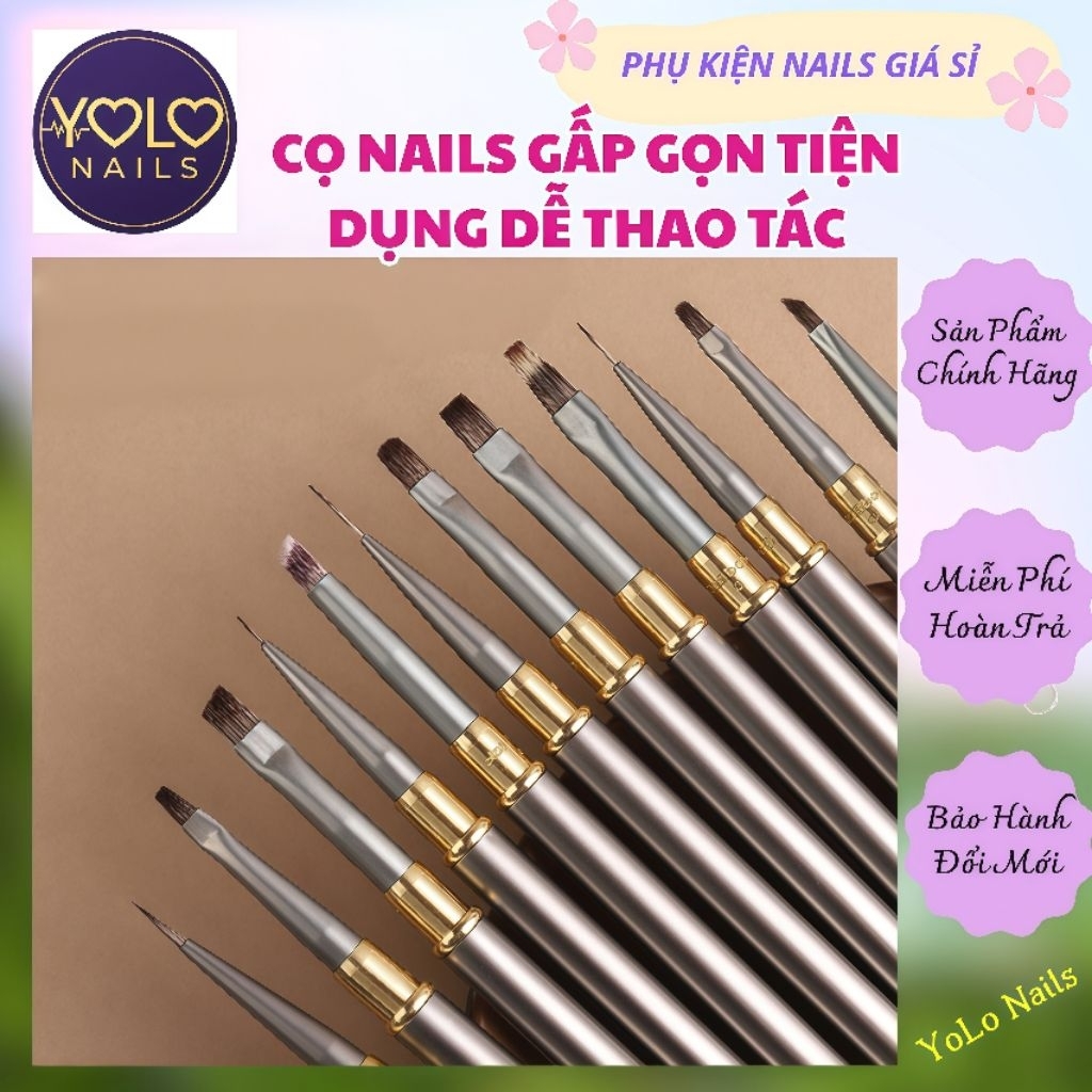 CỌ NAILS GẤP GỌN TIỆN LỢI, NÉT MÃNH ĐƯỢC SỬ DỤNG NHIỀU KHI LÀM NAILS